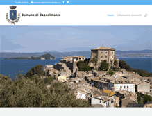 Tablet Screenshot of comune.capodimonte.vt.it